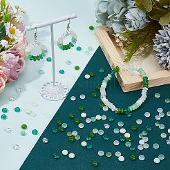 400pcs 8 fäbige Glas Saatperlen&nbsp;GLAA-SC0003-03A