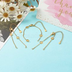 Изготовление браслетов из цепочек-улыбок из нержавеющей стали 304 AJEW-JB01039-01