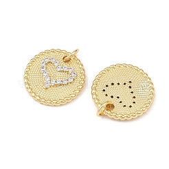 Латунные микро проложить кубического циркония подвески&nbsp;KK-G544-18G