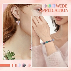 Стеклянные бусины кракле GLAA-YW0004-76