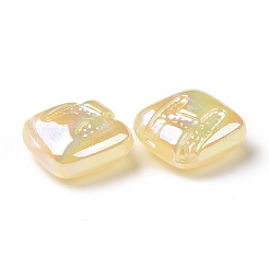 Perles acryliques placage irisé arc-en-ciel&nbsp;LS-OACR-A010-06C