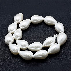 Galvanisieren Sie Muschelperlen-Perlenstränge&nbsp;BSHE-G010-10x13mm-01