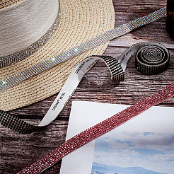 4 шт. 4-х цветная самоклеящаяся лента со стразами из смолы DIY-GO0001-03