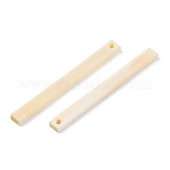 Bois naturel gros pendentifs&nbsp;WOOD-WH0038-17