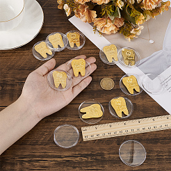 10шт. железная памятная монета&nbsp;AJEW-FG0004-60