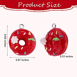 30 шт. 6 цвета непрозрачные подвески из смолы RESI-SZ0001-66