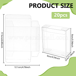 Квадратные подарочные коробки для хранения из ПВХ&nbsp;CON-WH0095-103B