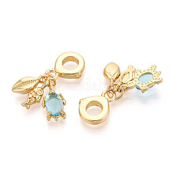 Европейские подвески из латуни и стекла KK-N271-11G