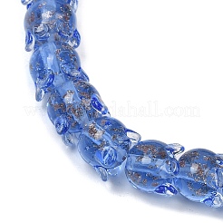 Fili di perline in murano color sabbia dorata&nbsp;LAMP-P069-02A-04