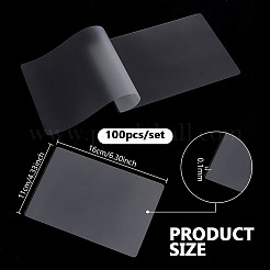 100 шт. ПЭТ и ЭВА ламинирующая пленка для защиты фотографий AJEW-WH0314-765