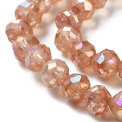 Прозрачные стеклянные бусины гальваническим пряди&nbsp;EGLA-F160-02B