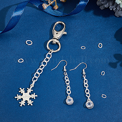 3 стиль 925 открытых соединительных кольца из стерлингового серебра STER-DC0001-54