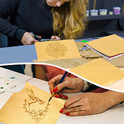 Листы фольгированной бумаги для гравировки поделок DIY-WH0888-881A-02