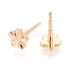 Латунные серьги-гвоздики для женщин EJEW-G441-01G
