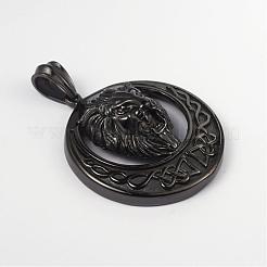 Большие подвески из хирургической нержавеющей стали 316 STAS-L186-113B