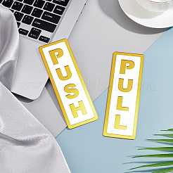 4 шт. 2 стиля самоклеящиеся акриловые дверные таблички&nbsp;AJEW-GA0006-91B