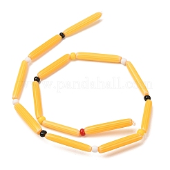 Perline a spina di pesce realizzate a mano con la tecnica del lampwork&nbsp;LAMP-Z019-01-22