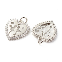 Кулоны из латуни с микропаве&nbsp;ZIRC-P094-19P-RS