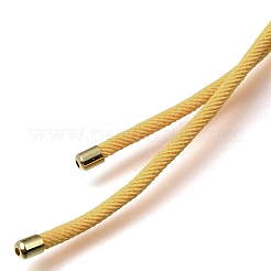 Cordoncini in nylon intrecciato regolabili da 2.5 mm per la creazione di collane&nbsp;FB-CBAA152-02G-29
