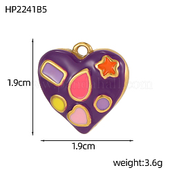 Подвески из нержавеющей стали 304 с эмалью&nbsp;STAS-OY007-59G