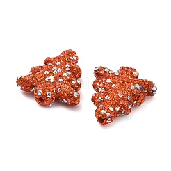 Елка полимерная глина стразы бусины CLAY-NH0001-14I