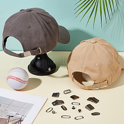 40 kit de fermoirs et de sangles pour casquette de baseball en fer&nbsp;FIND-BC0014-10B