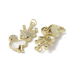 Латунные микро проложить кубического циркония подвески&nbsp;KK-G485-20A-G