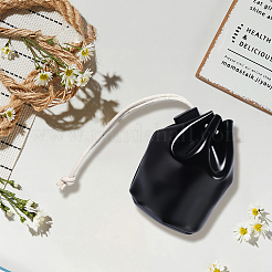 Кожаные сумки-ведра для хранения монет с завязками&nbsp;AJEW-WH20064-95B