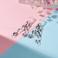 Orecchini pendenti con nappa a catena in acrilico da donna&nbsp;EJEW-JE04767-02