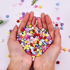 1500шт 15 стиля непрозрачные акриловые бусины SACR-SZ0001-13