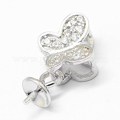 Антикоррозийное родиевое покрытие 925 серебряная подвеска STER-D029-42P