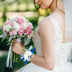 2шт. корсаж из шелковой ткани&nbsp;AJEW-CP0009-44