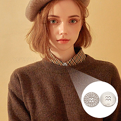 20 шт. сплава с пуговицами из стразов&nbsp;BUTT-MA0001-05