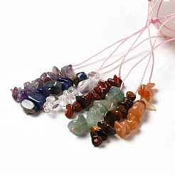 Круглые подвесные украшения из натурального розового кварца&nbsp;G-G997-A07