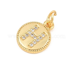 Messing micro pave klar zirkonia charme&nbsp;CU-CBA56CE-12G-H