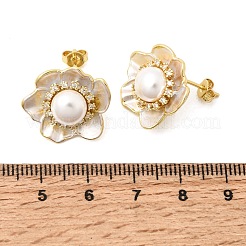 Orecchini a lobo in argento con zirconi cubici a micro pavé&nbsp;CU-CBABA66-12B-G