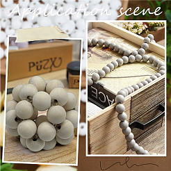 150 pz perline rotonde in legno naturale schima verniciate a spruzzo&nbsp;WOOD-PA0001-69A