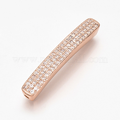Perline zirconi micro pave  in ottone&nbsp;ZIRC-T004-77RG