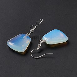 Orecchini pendenti trapezoidali opalite&nbsp;EJEW-D188-02P-02