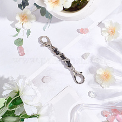 1 шт. черный кожаный сплав pu chain удлинитель для кошелька ремешка для изготовления кошелька&nbsp;PURS-CL0001-10A