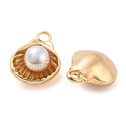 Подвески в форме ракушек из натуральной пресноводной ракушки из латуни KK-Q806-09G