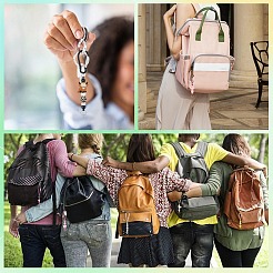 10шт алюминий с карабинами для скалолазания AJEW-SZ0002-58B