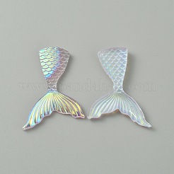 Светящиеся кабошоны из прозрачной смолы RESI-WH0036-07B