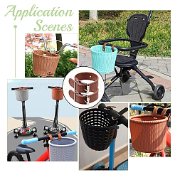 4 пара ремней для велосипедной корзины из искусственной кожи&nbsp;AJEW-CL0001-32B