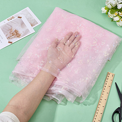 Нейлоновая ткань с узором «бабочка»&nbsp;DIY-WH0678-91B