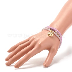 Набор браслетов с камнями BJEW-JB07334