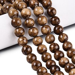 Natur persische Jade Perlen Stränge&nbsp;G-A255-A02-05A