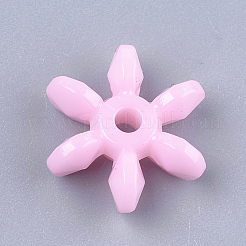 Undurchsichtig einfarbig Acryl Paddel Perlen&nbsp;MACR-T030-01