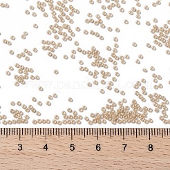 MIYUKIラウンドロカイユビーズ  日本製シードビーズ  （rr593)ライトキャラメルセイロン  15/0  1.5mm  穴：0.7mm  約5555PCS /ボトル  10 G /ボトル&nbsp;SEED-JP0010-RR0593