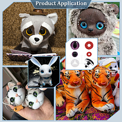 1 набор для самостоятельного изготовления пластиковых глаз для кукол DIY-PH0031-54